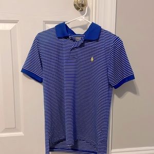 Polo Ralph Lauren. Blue and white striped.